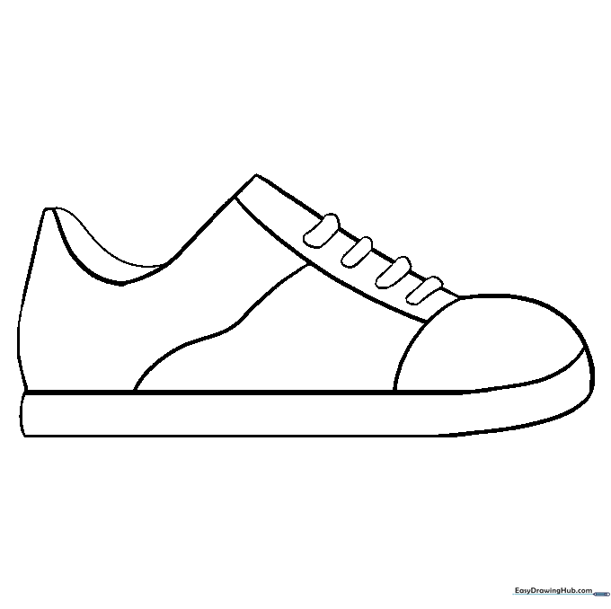Refining the lace area by erasing unnecessary lines for a cleaner look.