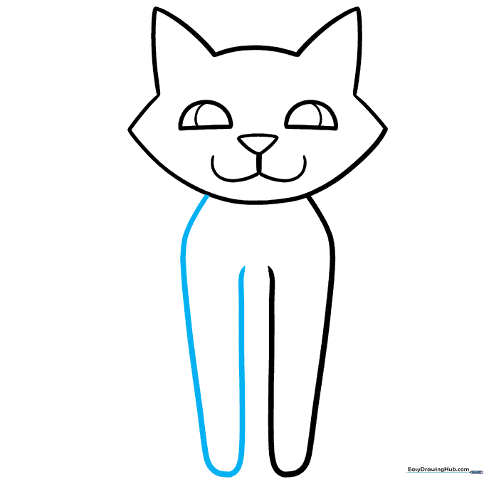 The cat's second front leg added to complete the pair.