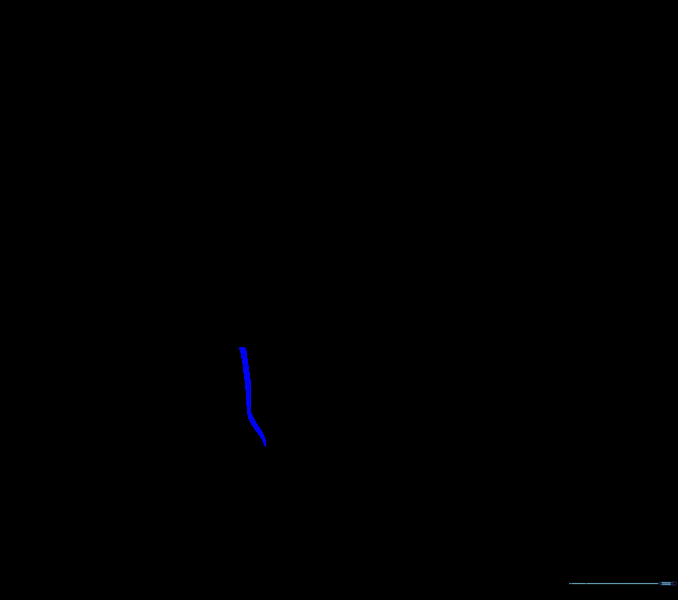 Adding a downward curve to define the chin.