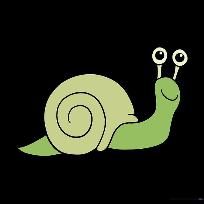 A fully colored, friendly-looking garden snail.