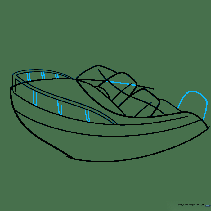 Adding details to the deck and a rectangular engine block at the rear.