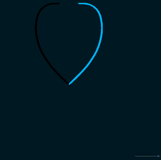 Two symmetrical curved lines forming the upper arch of a stethoscope headset.