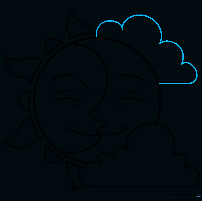 Adding a second fluffy cloud behind the main subjects.