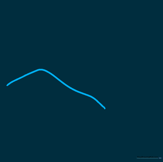 Pencil sketch of a single rounded mountain peak against a white background.