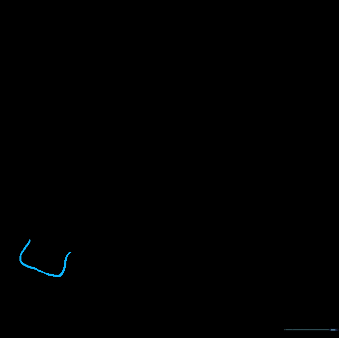 Drawing of a sweater with a cuff line added to the left sleeve.