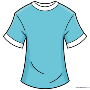 A vibrant, completed T-shirt drawing, showcasing the final result of the tutorial.