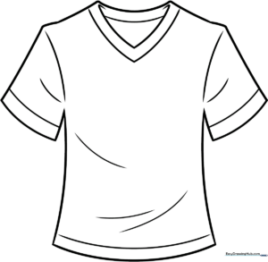 A colorful, finished T-shirt illustration showing the final result of the tutorial.