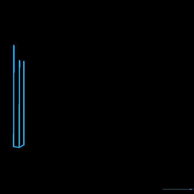 Adding the third table leg, positioned to create depth.