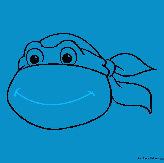 A simple curved line forming a friendly, smiling mouth.