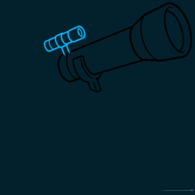 Adding a small finder scope to the top of the main telescope body.