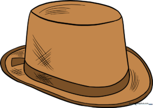 A completed, shaded top hat illustration