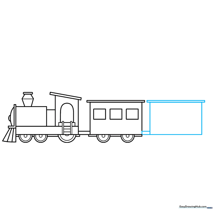 Adding a second passenger car to the train.