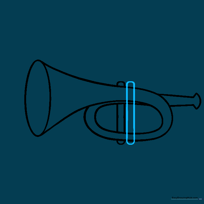 The second valve casing added next to the first, with overlapping lines erased.