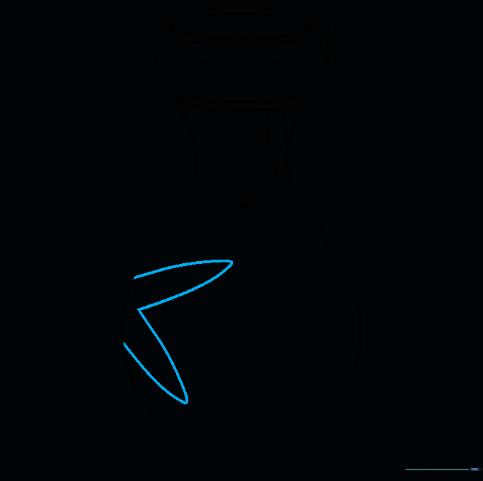 Adding a secondary partial star shape to the vase surface