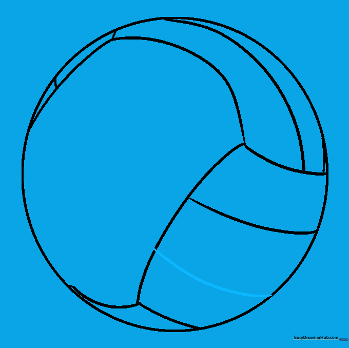 Adding a secondary curved line to the second panel section.