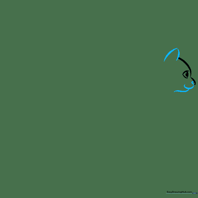 Cat head outline with added ears, a small nose dash, and a swirling mouth line.