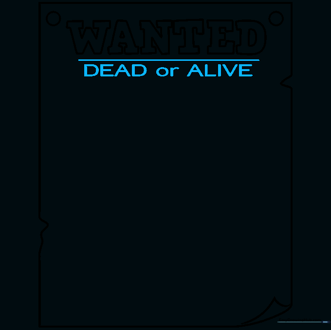 The text DEAD or ALIVE written clearly beneath a horizontal line on the poster.
