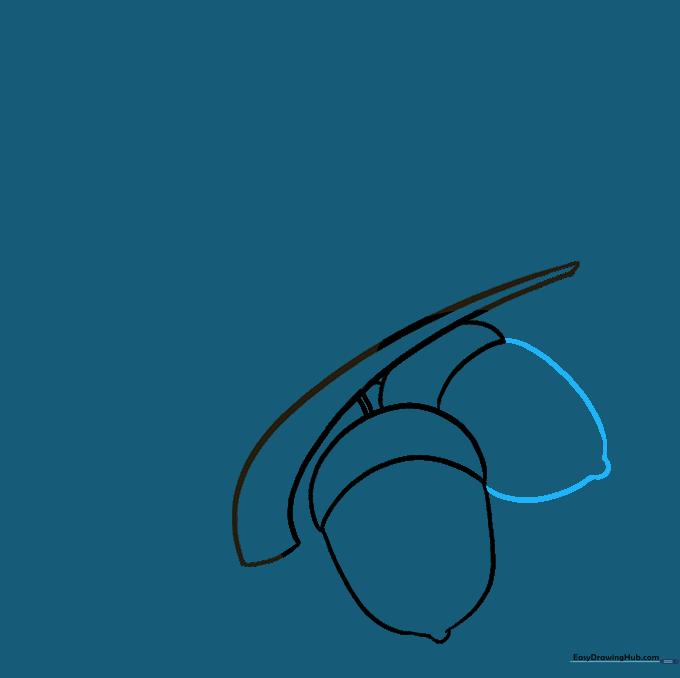 Second acorn nut fully drawn and attached