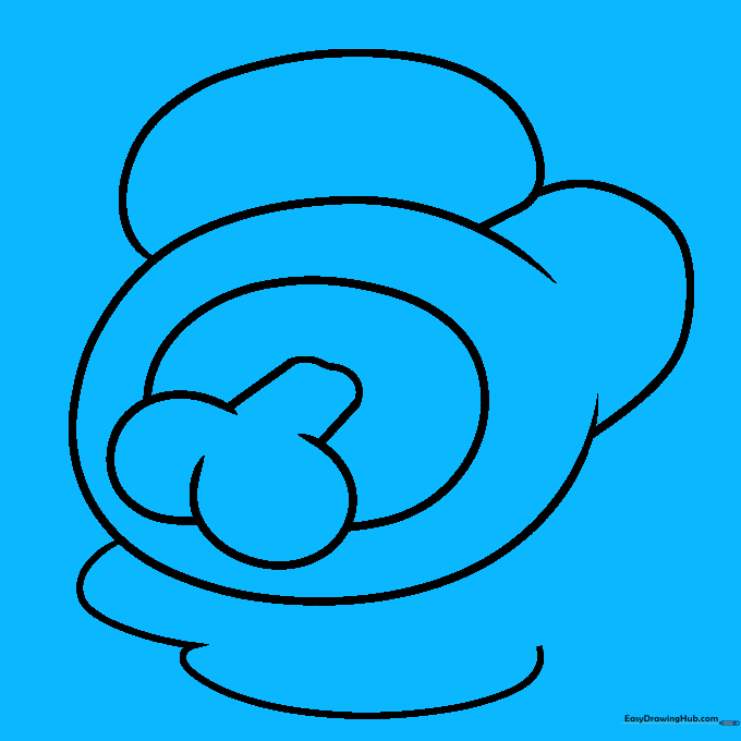 Additional loops added to the puddle area to complete the shape.
