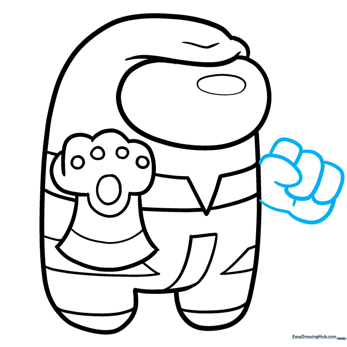 Refining the fingers and palm of the Infinity Gauntlet.