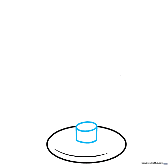 Adding a cylindrical pillar to the center of the anemometer base