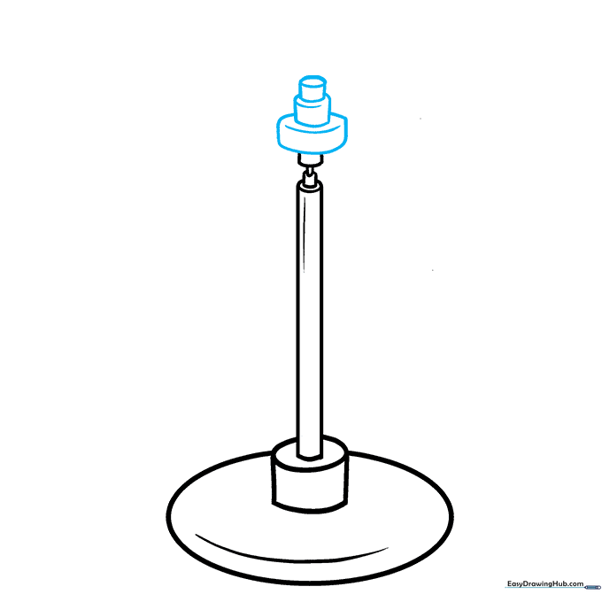 Adding stacked cylindrical details to the rotor assembly