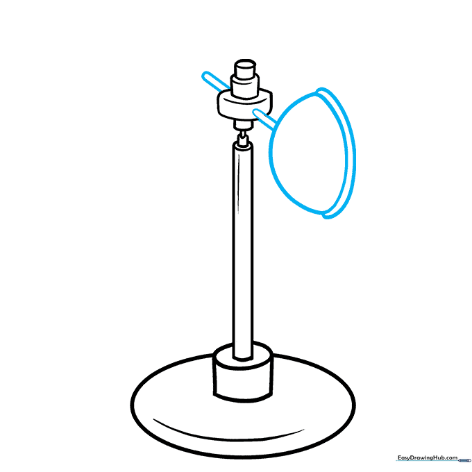 Sketching the wind-catching cups attached to the rotor arms
