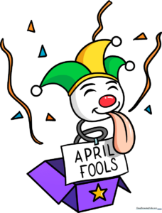 A colorful, finished drawing of a Jack-in-the-box popping out with confetti and streamers.