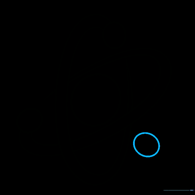 A third electron placed on the second orbital path.