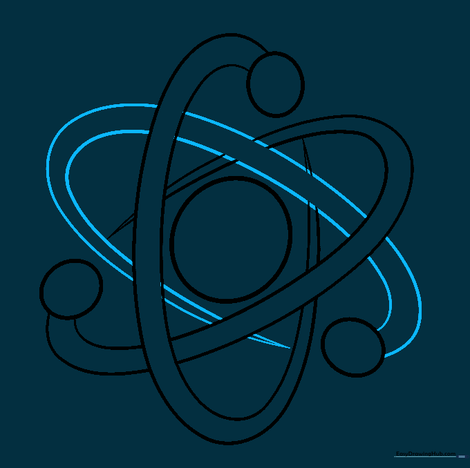 Refined orbital paths showing intricate weaving and intersections.