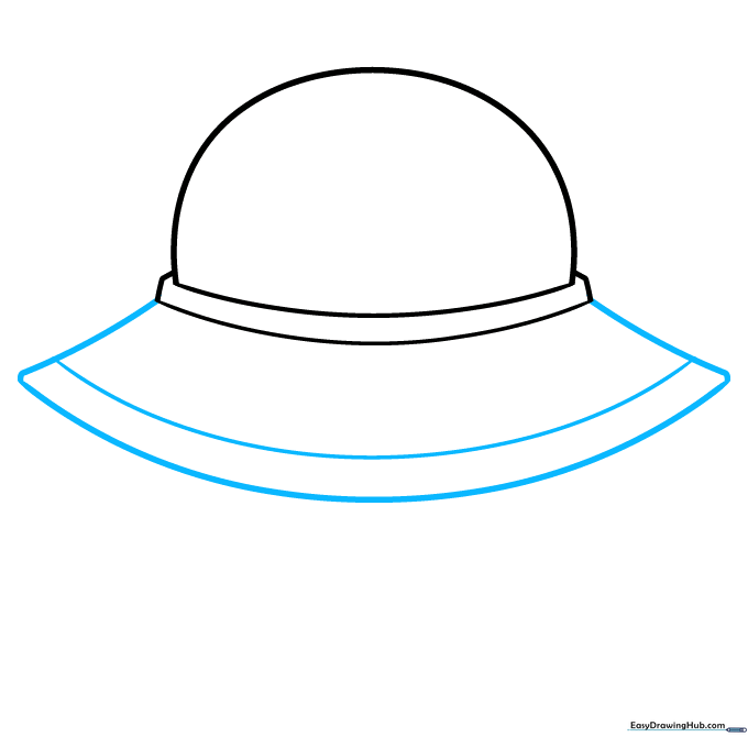 Adding a wide curved base to the spaceship hull using diagonal connecting lines.