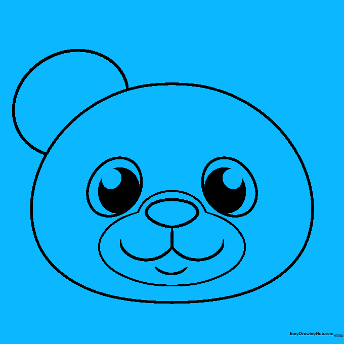 Both ears are now drawn with inner detail lines.