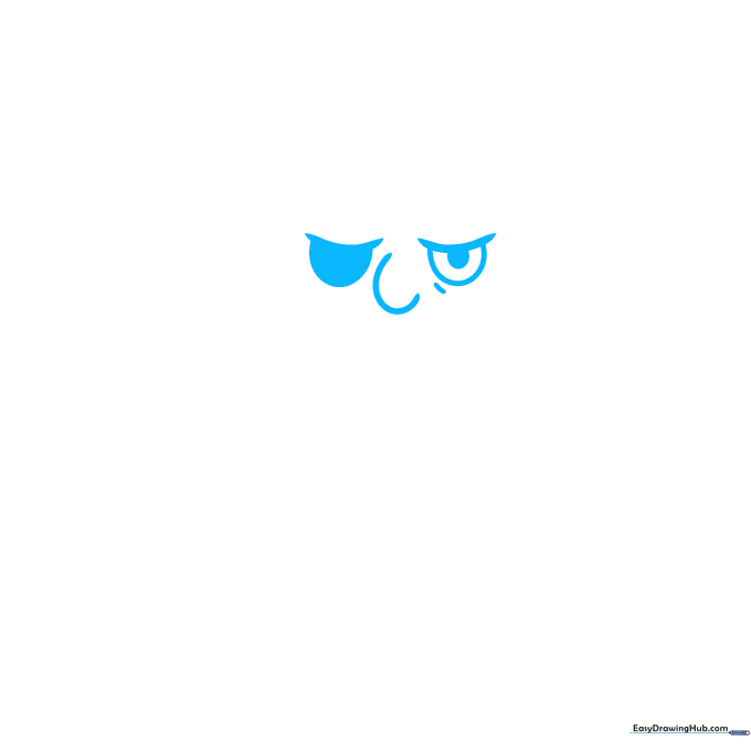 Close-up sketch of a pirate's face showing one eye and a shaded eyepatch.