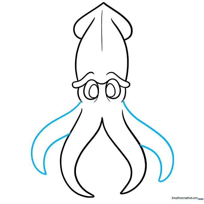 Additional side arms added to the squid's base