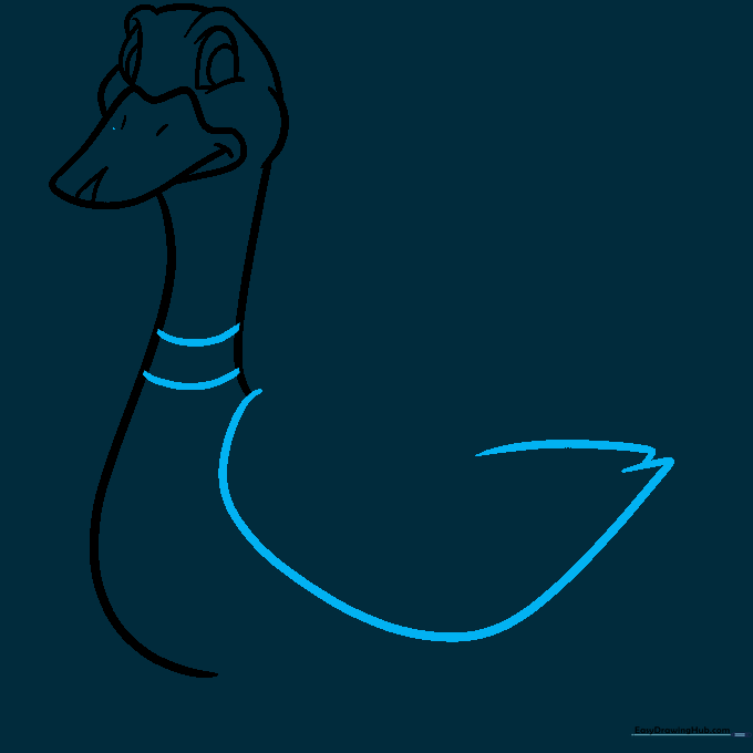 Sketching the mallard duck's folded wing with pointed feather details.