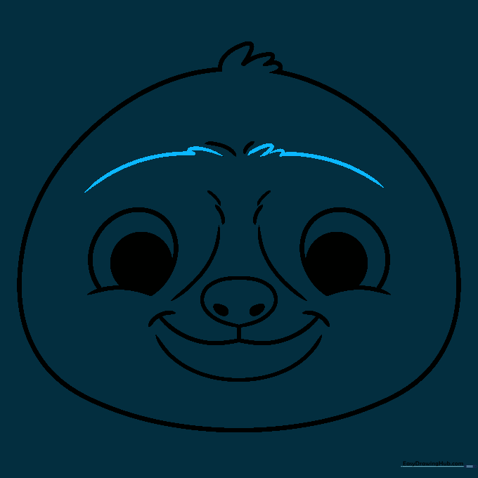 Adding more detailed fur lines around the eye area.