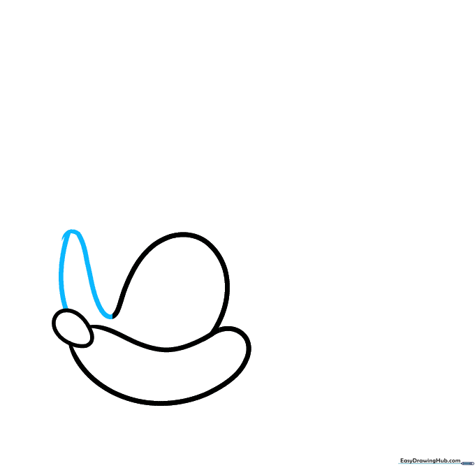 Adding the second eye shape to complete the eye mask area.