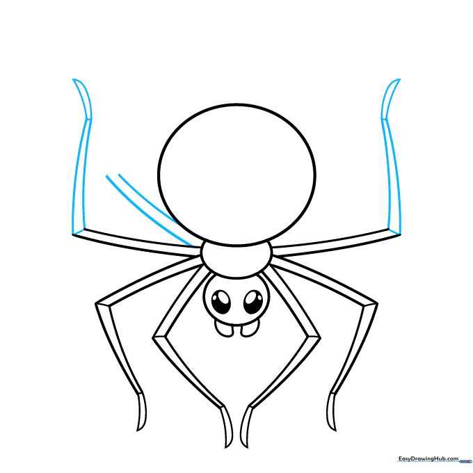 Refining the leg segments to ensure the spider has eight legs.