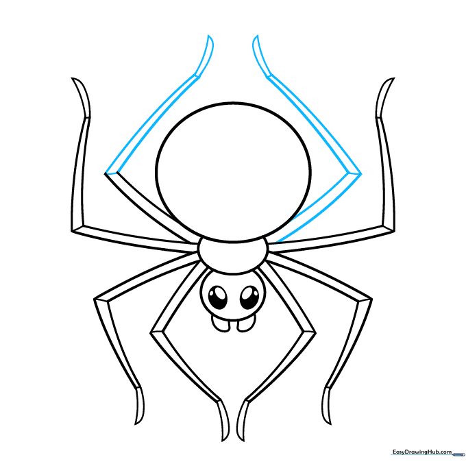 Final check of the eight spider legs to ensure they are properly attached.
