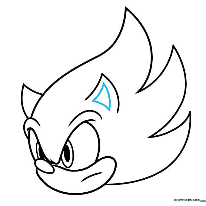 Finalizing the ear detail and preparing for color.