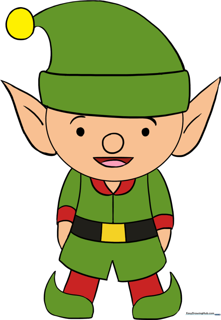 A colorful, finished illustration of a friendly elf, serving as the featured guide image.