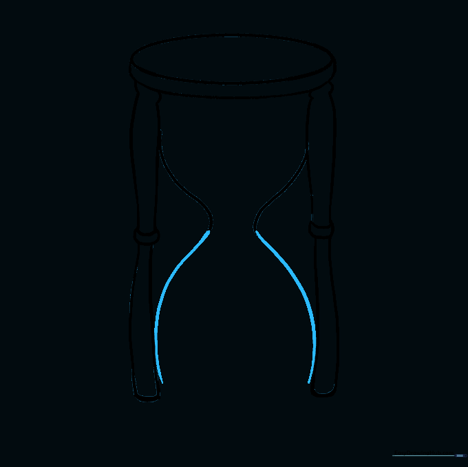 Drawing the bottom glass chamber, mirroring the shape of the top one.