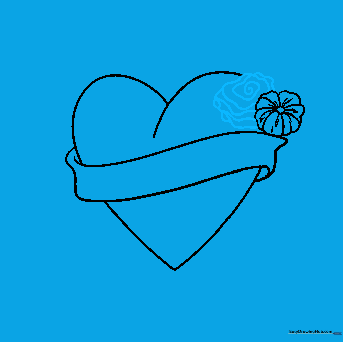 A second, more detailed flower added next to the first one.