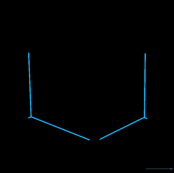 Connecting corner lines to create the illusion of overlapping edges.