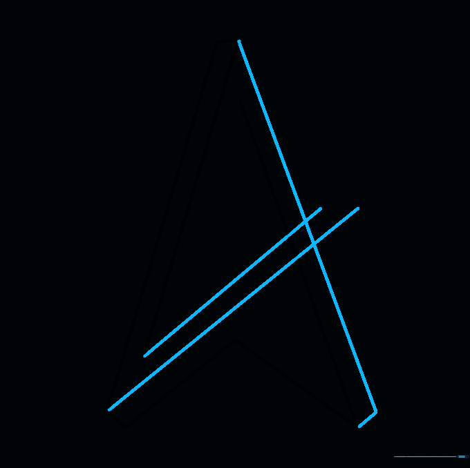 Connecting the star legs with straight lines to form the base structure.