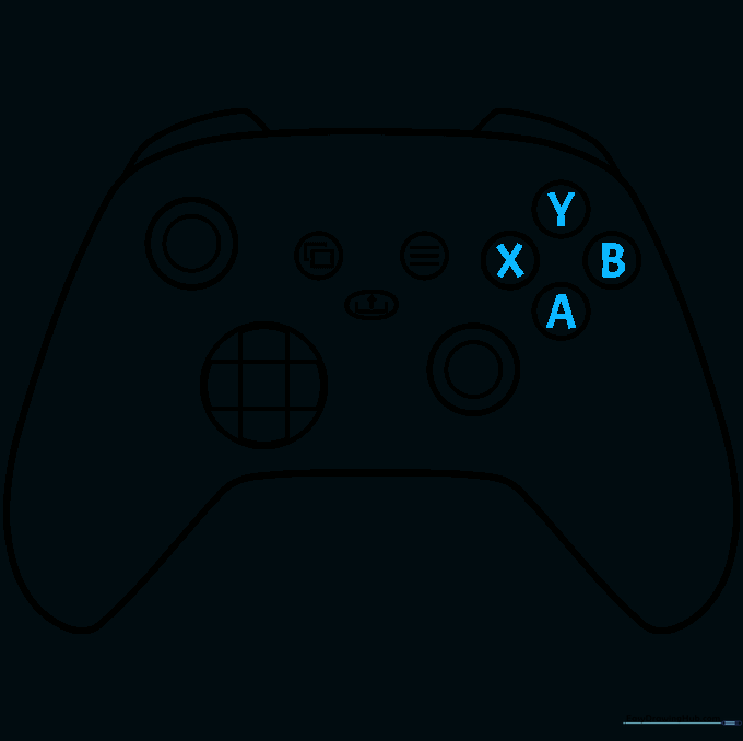 Adding the letters A, B, X, and Y to the action buttons.