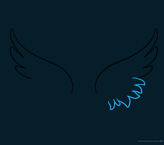 Adding a second layer of flight feathers beneath the first layer.