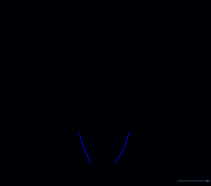 Adding muscle definition lines to the neck area.