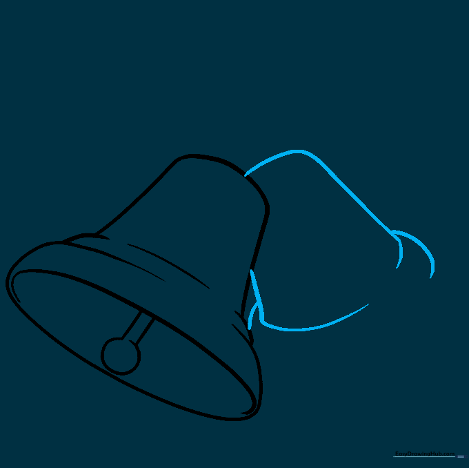 Sketching a second bell overlapping the first one