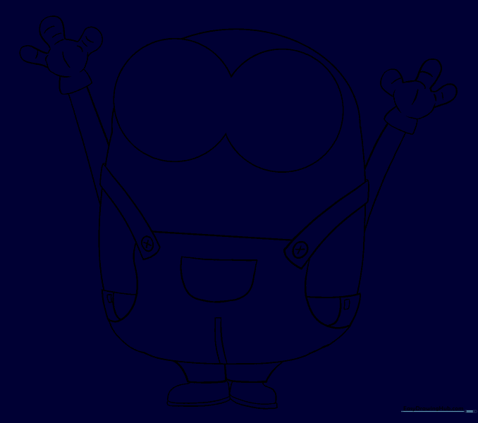 The refined eye shape after erasing the overlap.